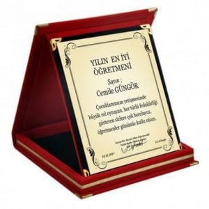 Öğretmenler Günü Hediyesi İsimli Plaket