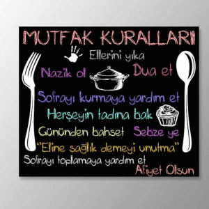 Mutfak Kuralları Panosu