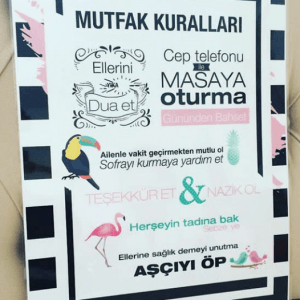 Mutfak Kuralları Panosu