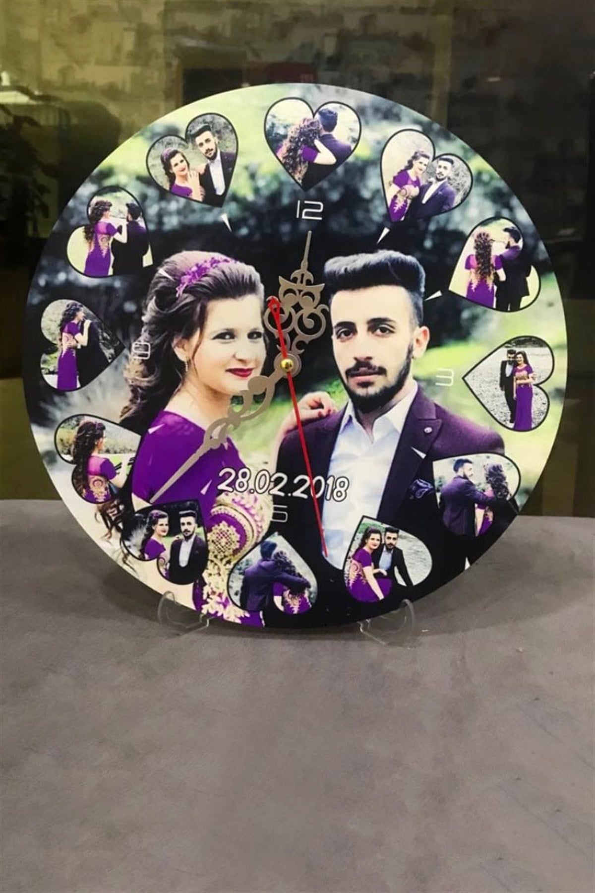 Fotoğraflı Duvar Saati (30 cm) - Görsel 2