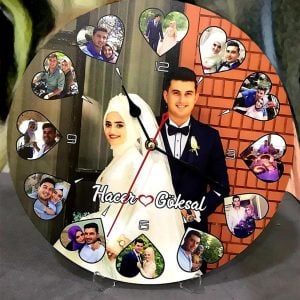 Fotoğraflı Duvar Saati (40 cm)