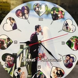 Fotoğraflı Duvar Saati (30 cm)