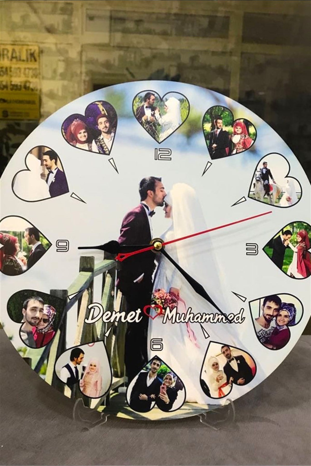 Fotoğraflı Duvar Saati (30 cm)