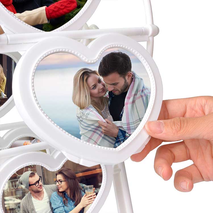 Kalp Dönme Dolap Fotoğraf Çerçevesi - Görsel 4